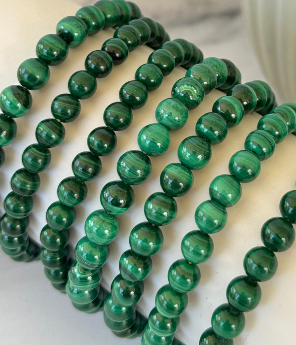 Malachite and Agate Bracelets