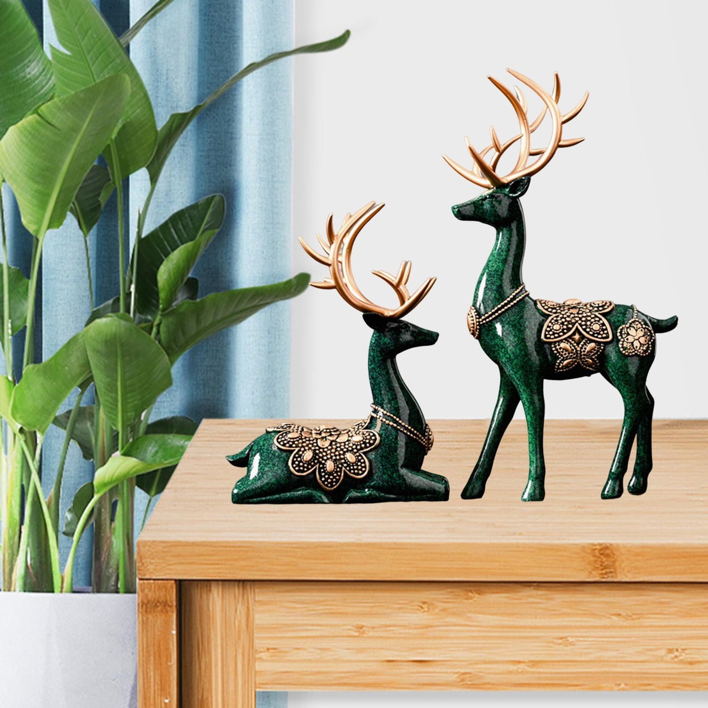 MAYIAHO Reindeer Resin Figurines
