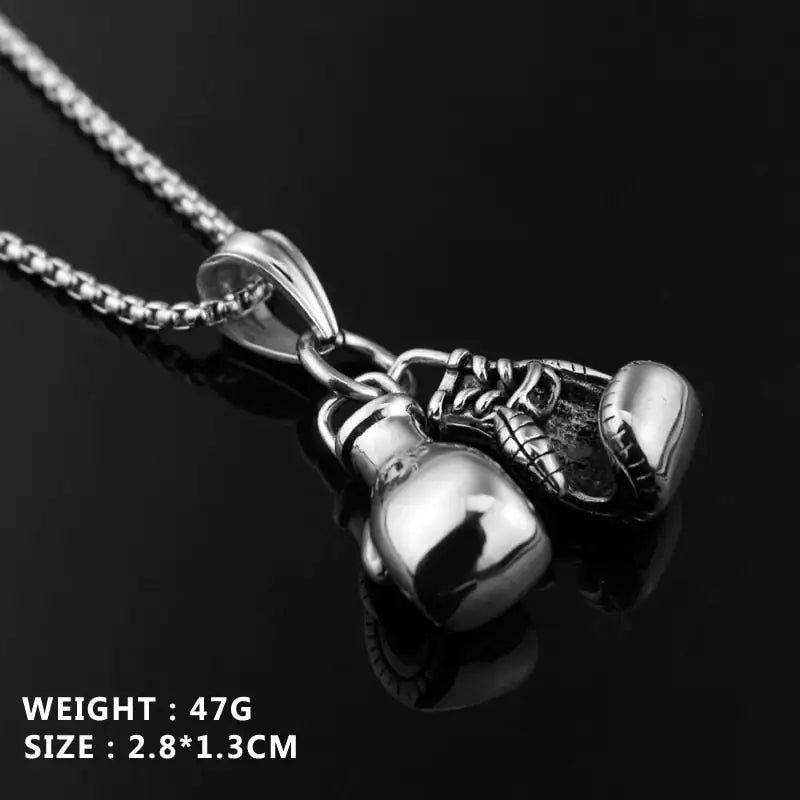 YADA Knockout Classic Boxing Gloves Necklace