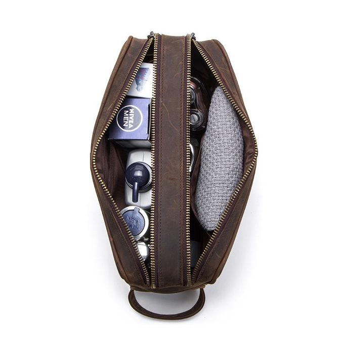 Crazy Horse Cowhide Organizer Bag