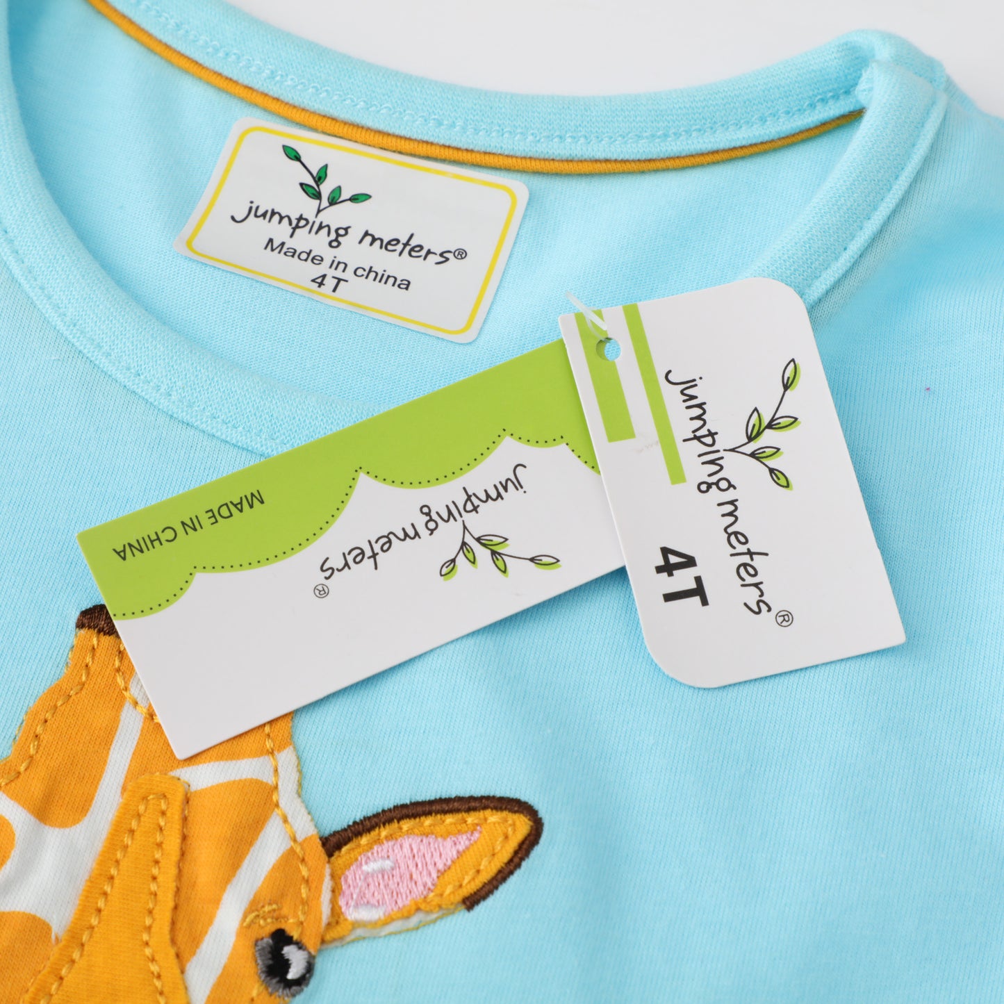 Jumping Meters Giraffe Short Sleeve Dress