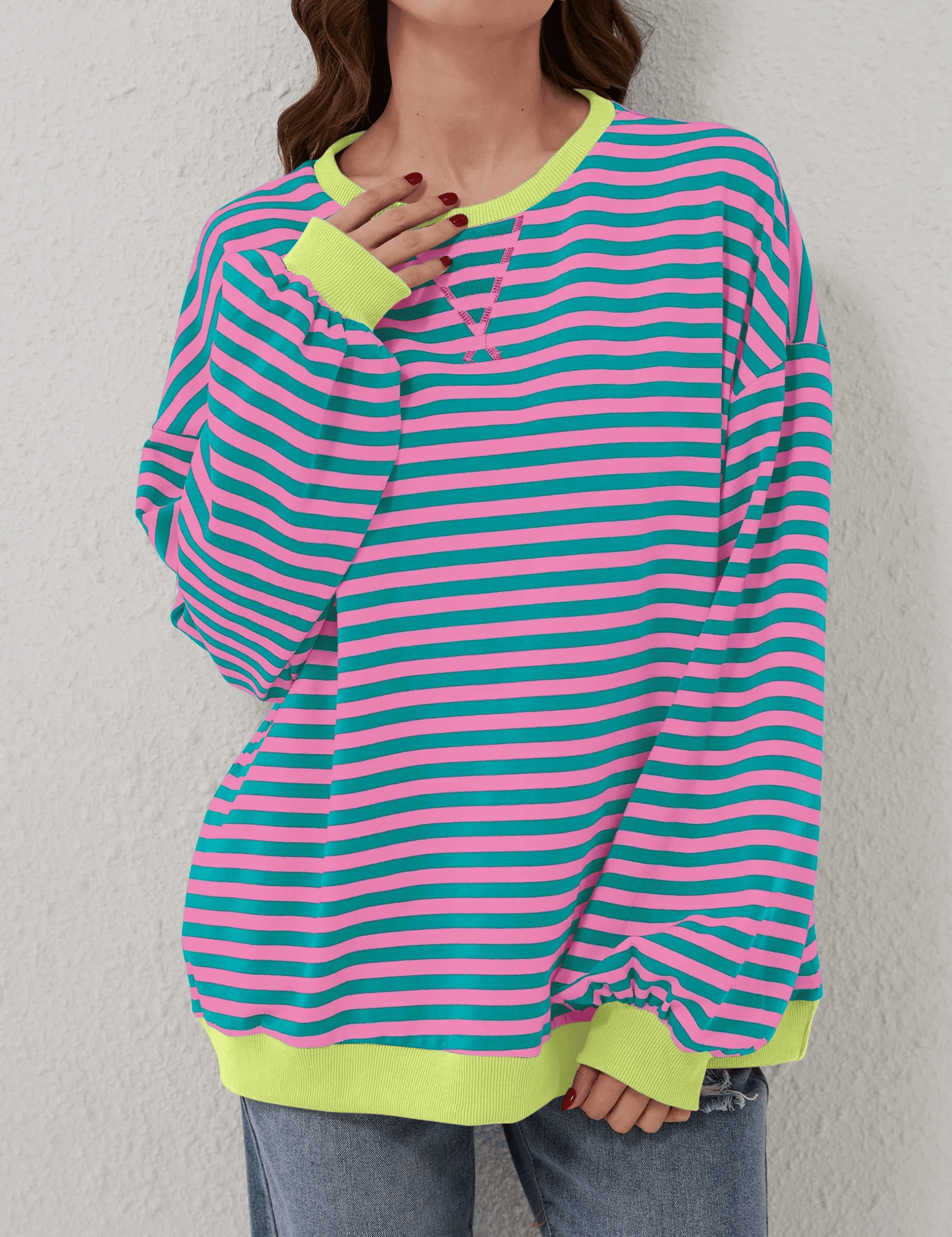 Casual Loose Striped Sweaters