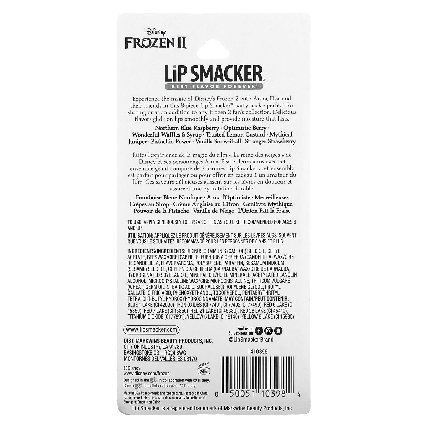 Disney Frozen II, Lip Smacker Lip Balms