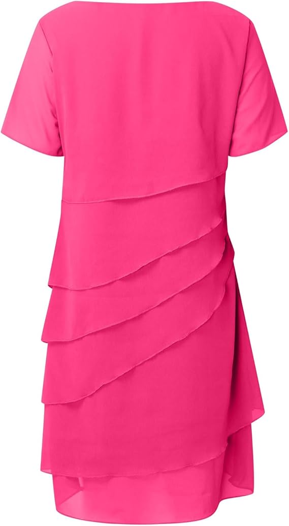 Chiffon Sheath Midi Dresses