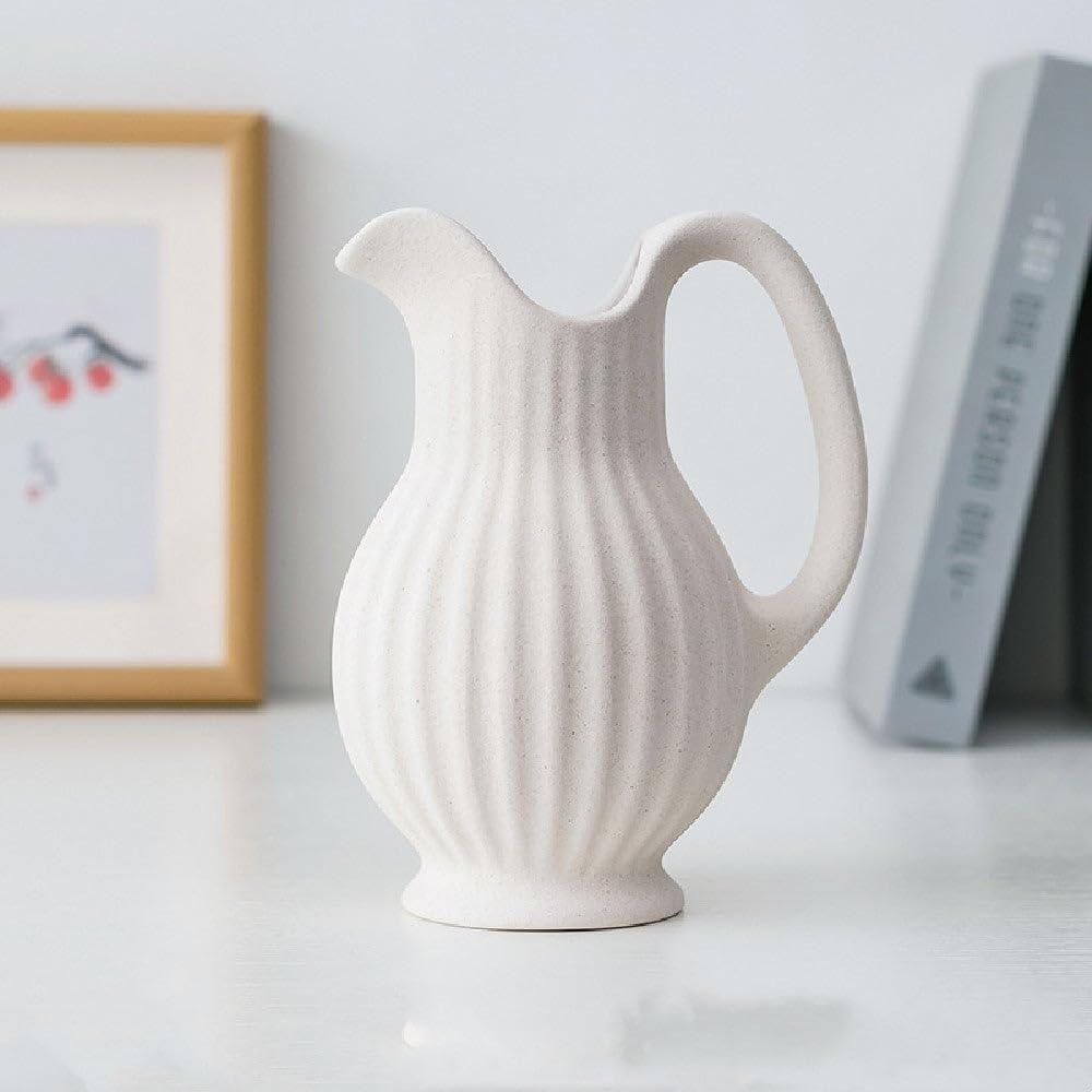 MODISSON Elegant Ceramic Pitcher Vase