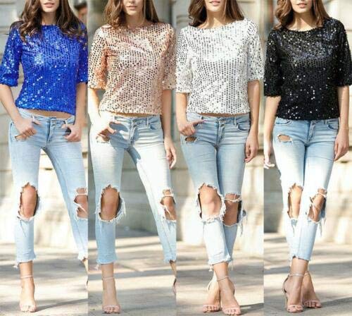 Chic Vibe Sequin T-Shirts