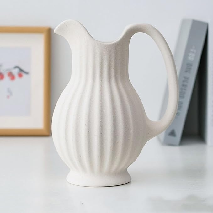 MODISSON Elegant Ceramic Pitcher Vase