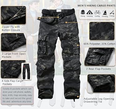 AKNAVY Camouflage Tactical Cargo Pants
