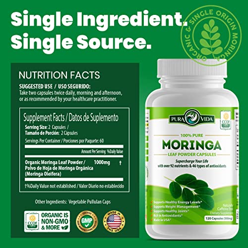 Moringa Leaf Powder Capsules