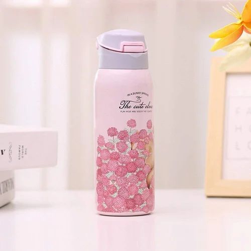 The Cute Elves Straw Water Bottles  (Nuan Qin Cup)