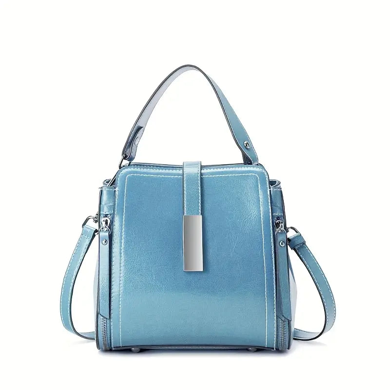 MACOO Split Leather Handbag