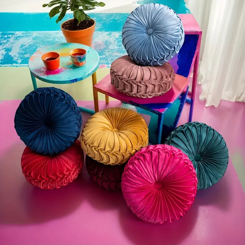 Pumpkin Velvet Throw Pillows