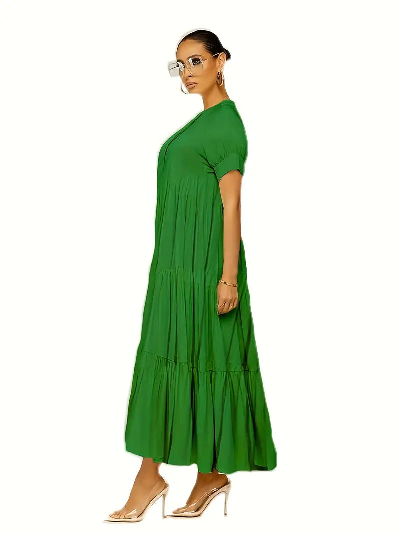 Elegant Tiered Maxi Dress
