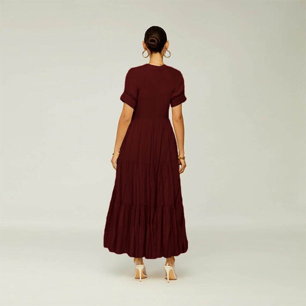 Elegant Tiered Maxi Dress