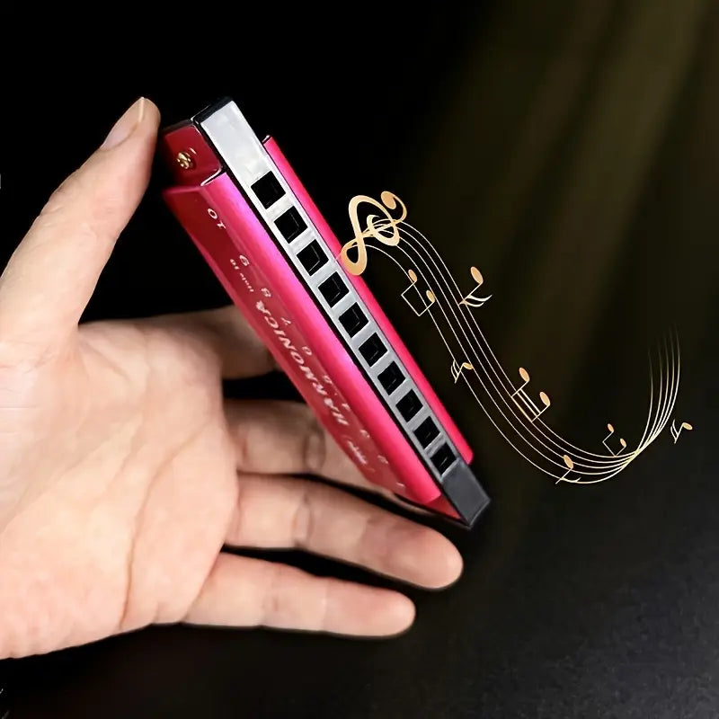 Premium C-Tone 10-Hole Metal Harmonicas