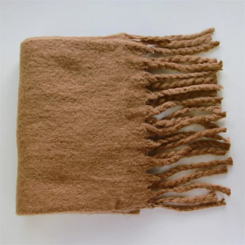 Cashmere Scarf with Tassels