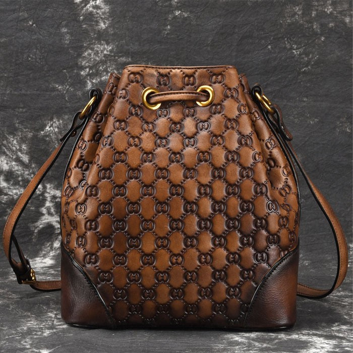 Vintage Leather Bucket Bags