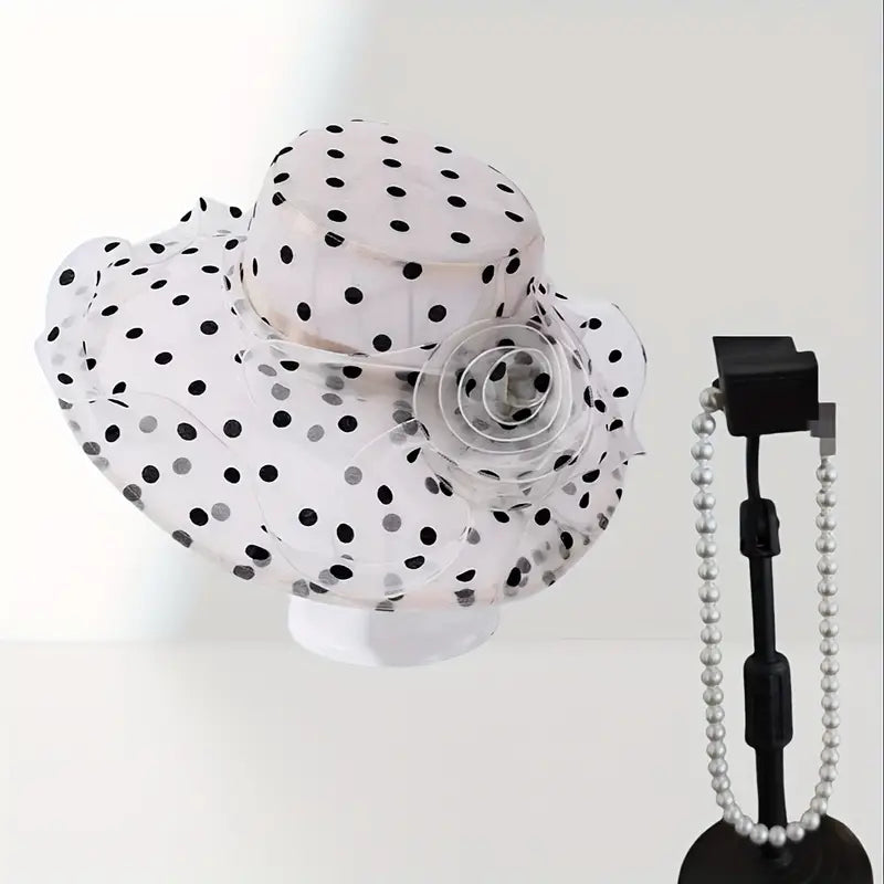 Polka Dot Wide Brim Sun Hats