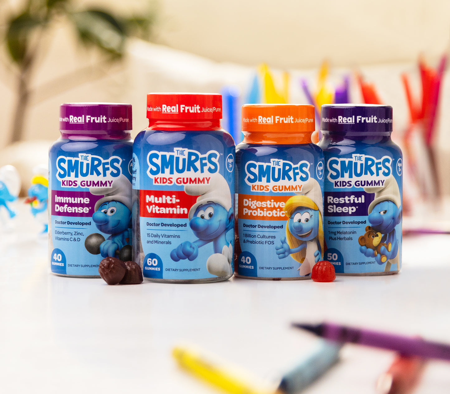The Smurfs, Kids Berry Gummy Supplements