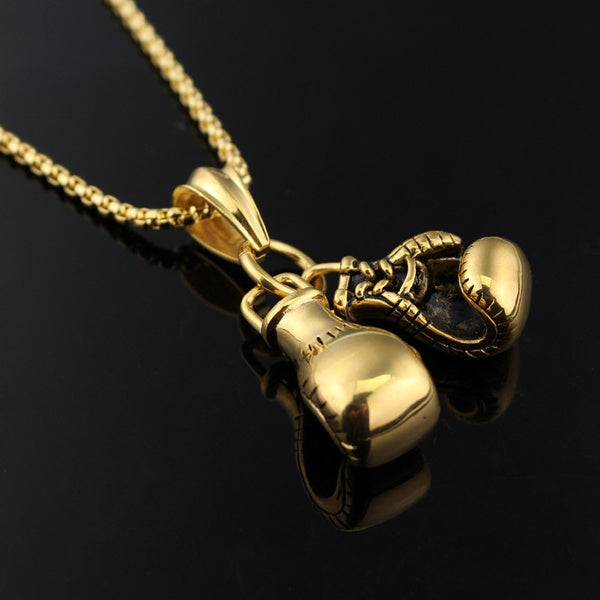 YADA Knockout Classic Boxing Gloves Necklace