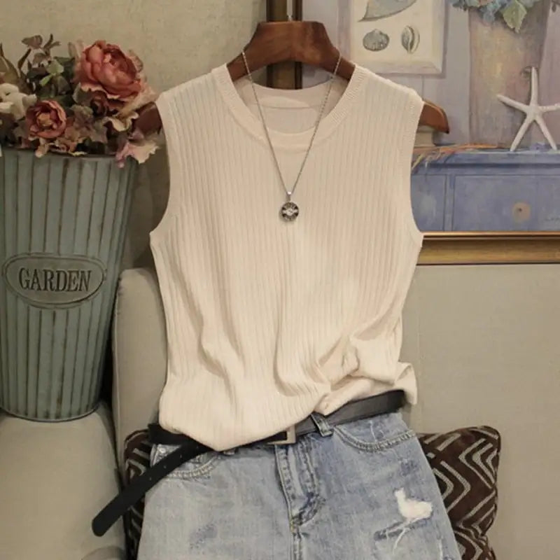 Basic Ribbed Sleeveless Chloe Top