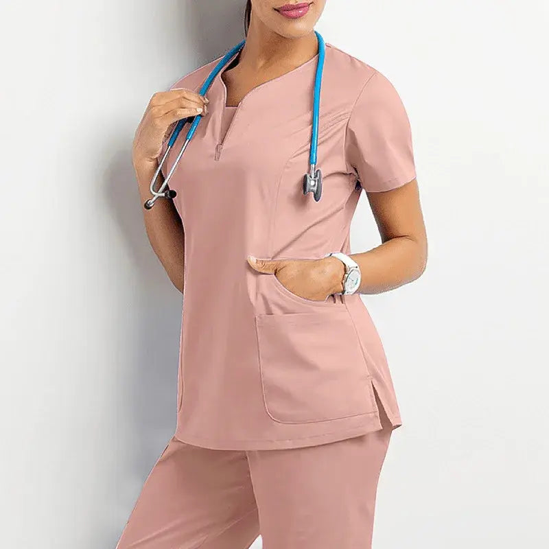Infinity Double Pocket Short Sleeve Top Medical Scrubs