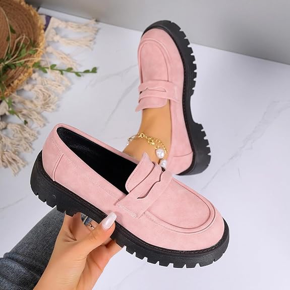 Geneva Platform Penny Loafers