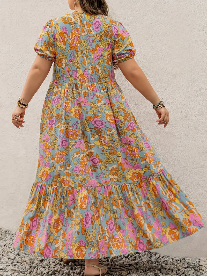 Rustty Dustty Plus Size Viscose Boho Dress