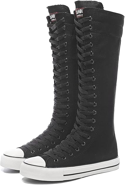 High-Top Canvas Moccasin Sneakers