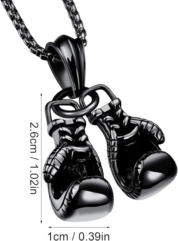 YADA Knockout Classic Boxing Gloves Necklace
