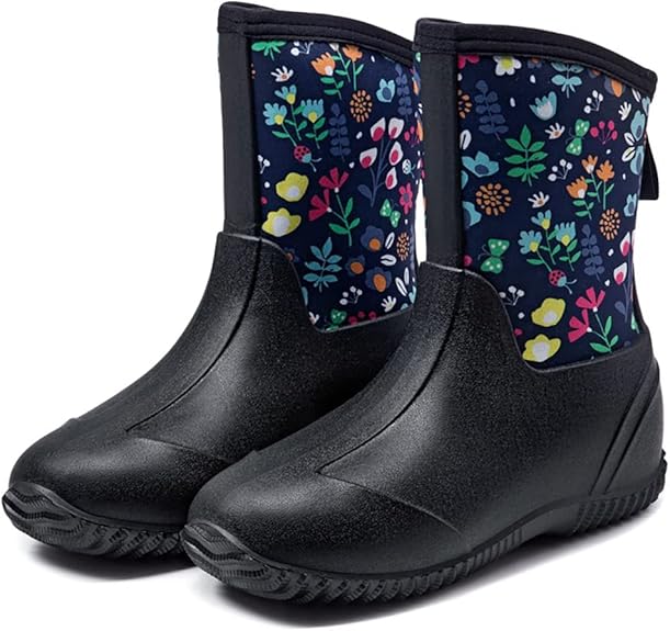 BOGS Waterproof Neoprene Mid Rise Rain Gumboots