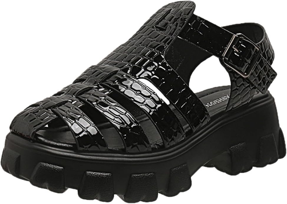 Omeslike Platform Roman Sandals