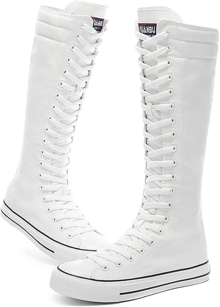 High-Top Canvas Moccasin Sneakers