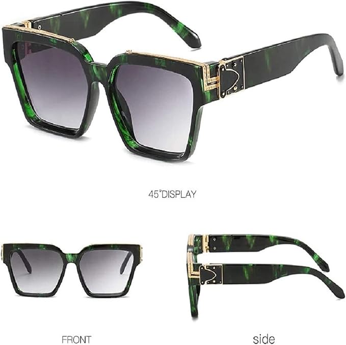HOOBAN Millionaires Designer Square Sunglasses