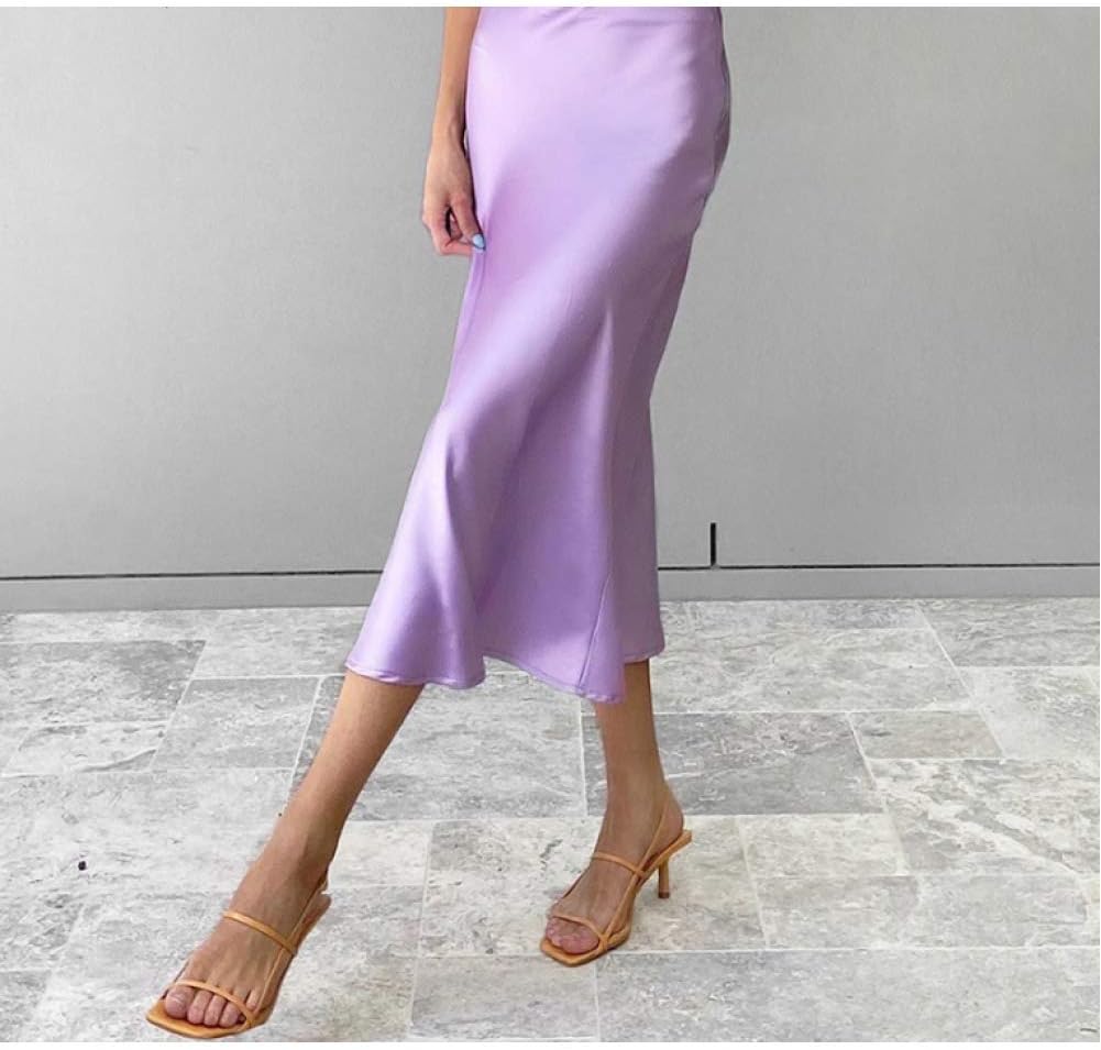 High-Waist A-Line Midi Skirts