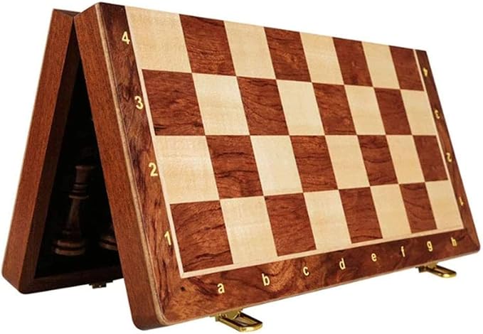 Handmade Traditional Wooden Folding Chess Set
