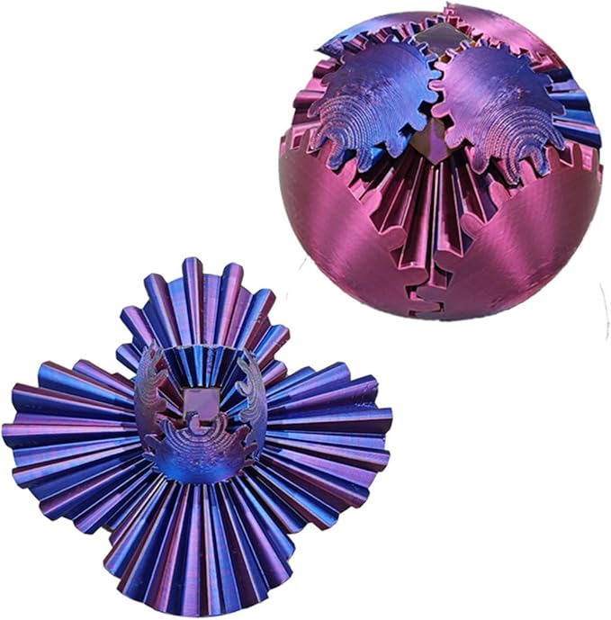 Innovative 3D Rotating Gear Fidget Balls