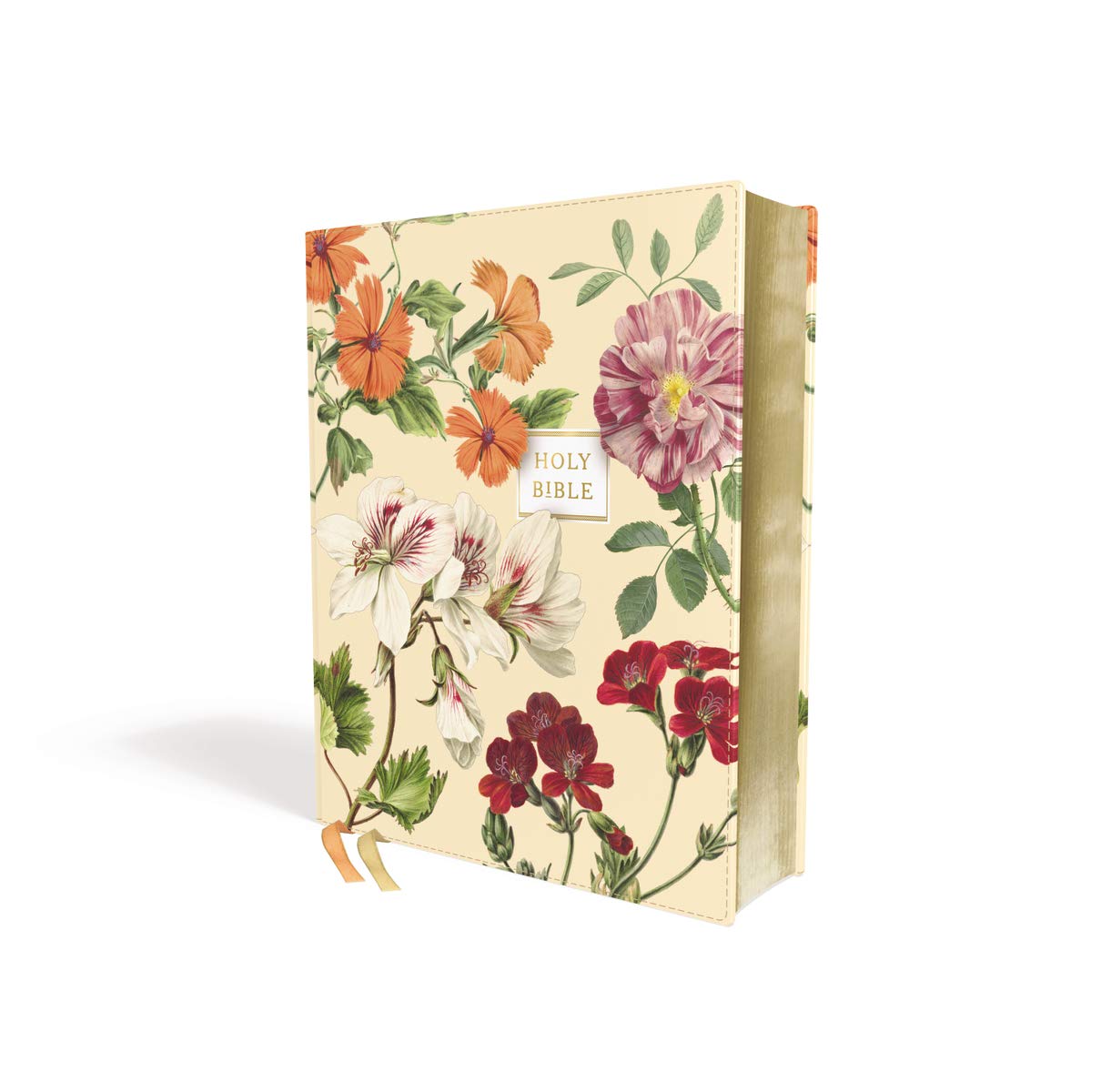 NASB Artisan Almond Floral Collection Bible