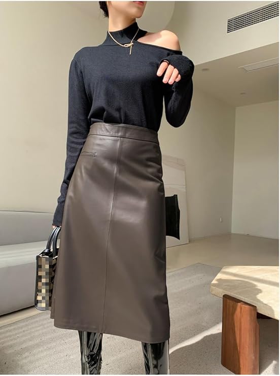ICONIC Genuine Leather Skirt