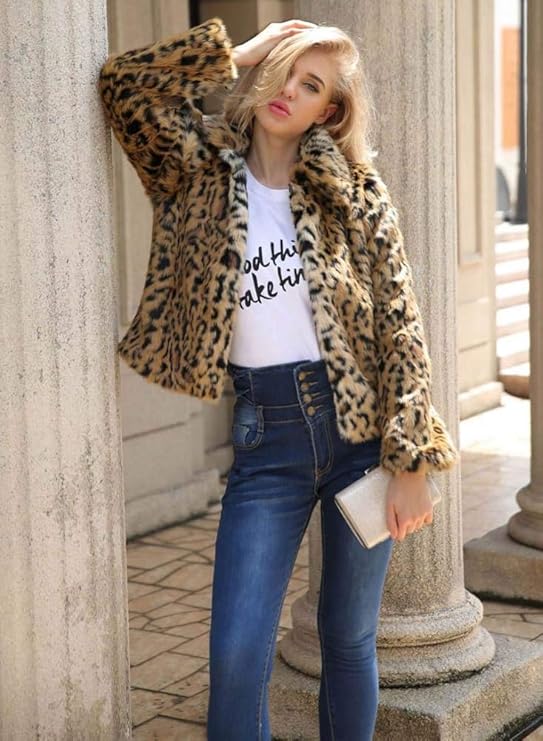Leopard Faux Fur Teddy Coat