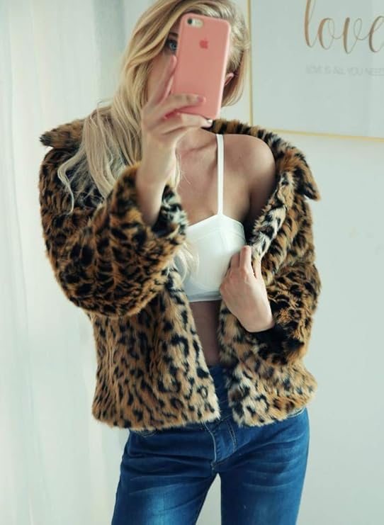 Leopard Faux Fur Teddy Coat