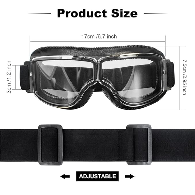 Harley Motorcycle Helmet Aviator Goggles