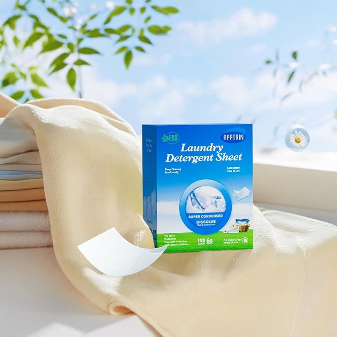 APPTRIN Eco Laundry Detergent Sheets