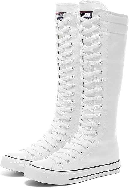 High-Top Canvas Moccasin Sneakers