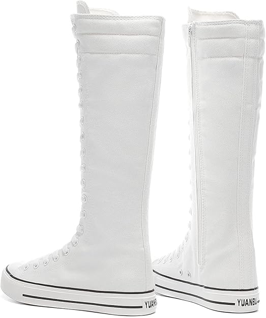 High-Top Canvas Moccasin Sneakers
