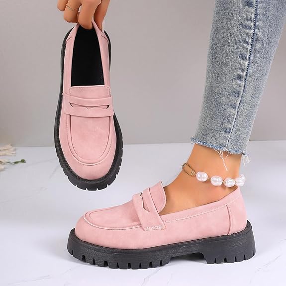 Geneva Platform Penny Loafers