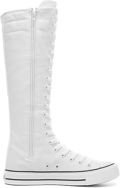 High-Top Canvas Moccasin Sneakers