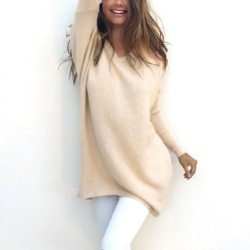 Cashmere Feel Longline Sweater