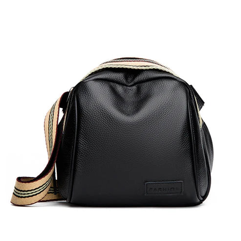Annmouler Genuine Cowhide Leather Saddle Handbags