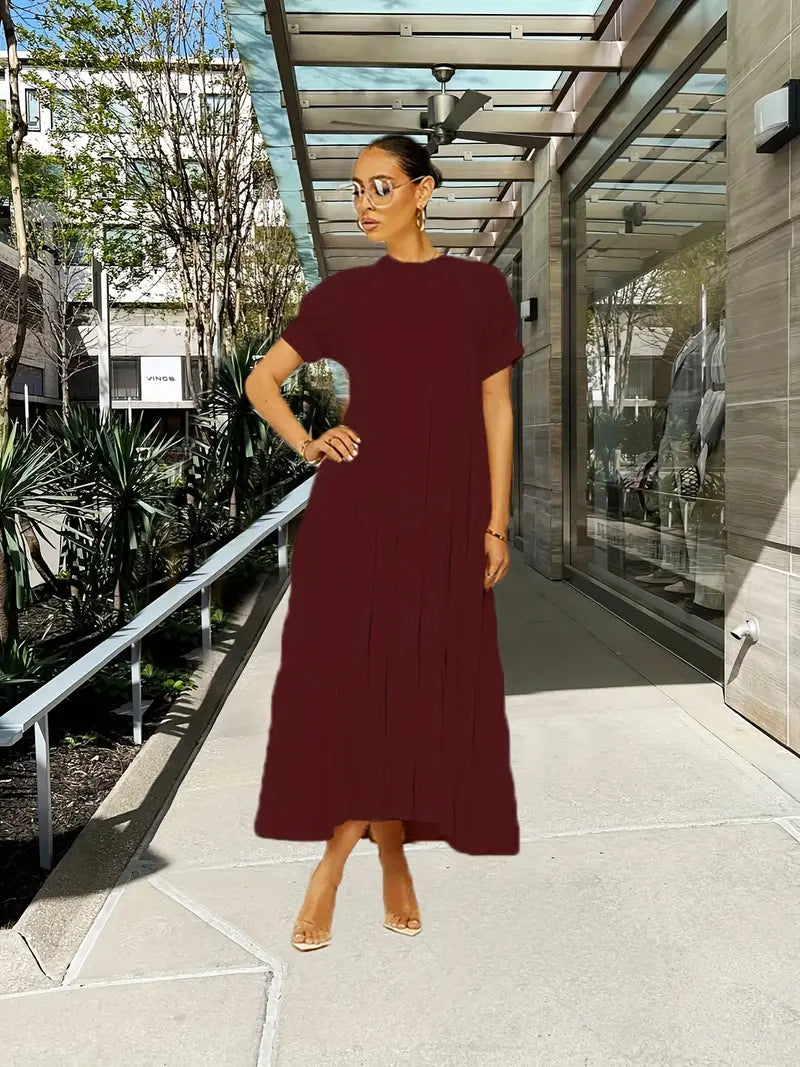 Elegant Tiered Maxi Dress